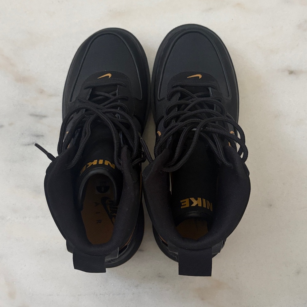 Nike Air Force 1 Boot Cordura Black/Gold Men’s 8 - Picture 4 of 7